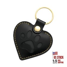 Pet Fur Keepsake Keychain - Dog Hair  Cat Fur Memory Charm, Pet Single Black 