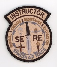 PATCH SPAIN TORREJON AFB SERE SURVIVAL EVASION RESISTANCE EXTARCTION INSTRUCTOR