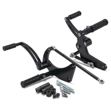 Black Forward Controls Upgrade Non-slipPegs for Harley 2018-24 Softail Low Rider