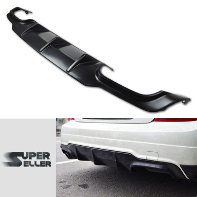 Fit For Mercedes Benz C-Class C204 Coupe 2D Rear Bumper Diffuser ABS 11-14