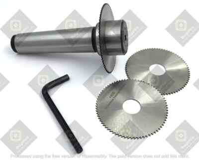 Slitting Saw Holder Arbor With 2 Extra Circular Saw Blade