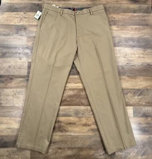 Dockers Pants Mens 36x32 Beige Classic Fit Flat Front Straight Leg Khaki Chino