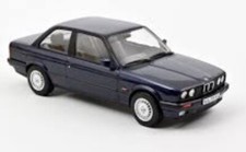 1988 BMW 325i Metallic Blue 1:18 Scale Diecast Model - Norev 183201