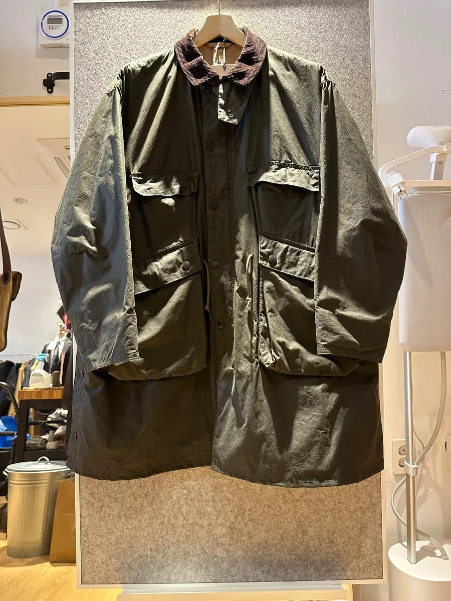 KAPTAIN SUNSHINE X BARBOUR STAND COLLAR TRAVELLER COAT