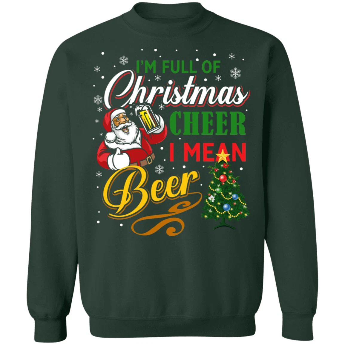 Christmas Beer Ugly Holiday Sweatshirt