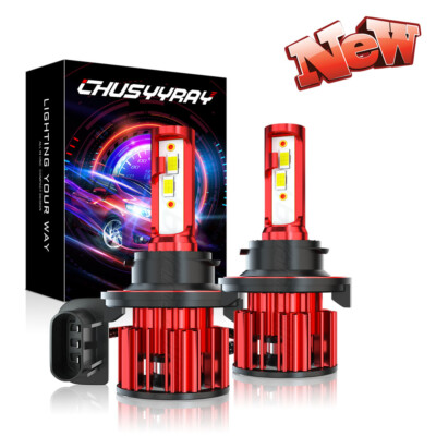 H13 (9008) LED Headlight Bulbs 6000K White For 2006-2011 Mercury Grand Marquis – 11000LM, IP68