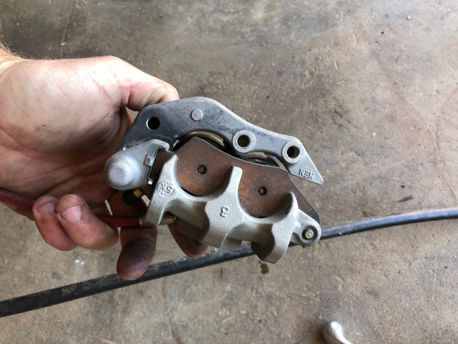 2005 HONDA CRF450R OEM NISSIN FRONT BRAKE CALIPER MASTER CYLINDER