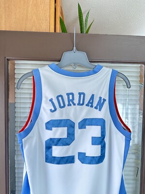 Men's Jordan Brand Michael Carolina Blue North Tar Heels Road Replica Basketball Jersey Size: Medium