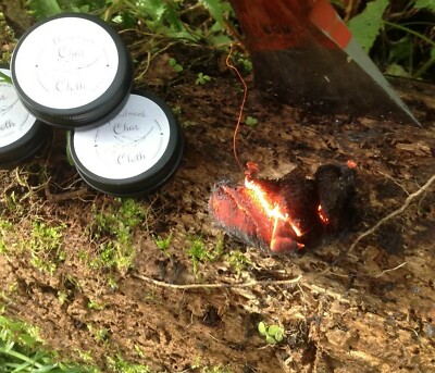 Char Tuchdosen für Feuer & Buschhandwerk, Survival x 1 plus Nachfüllung