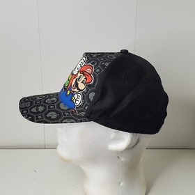 Official Nintendo SUPER MARIO BROS NES Video Game Luigi Adult Snapback Hat Cap