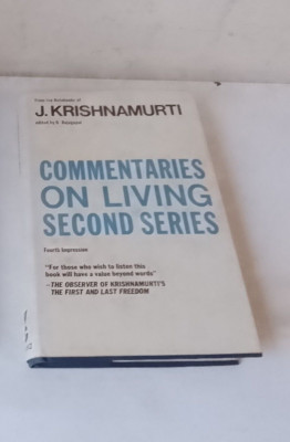 Commentaries On Living Zweite Serie J Krishnamurti gebunden