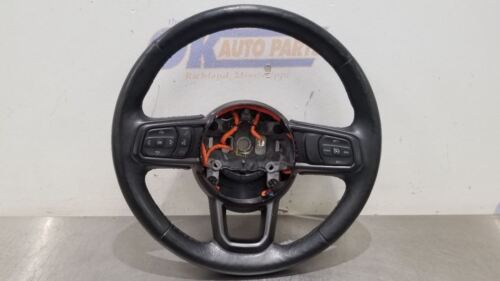 19 JEEP WRANGLER SPORT JL JLU HEATED STEERING WHEEL WITH CONTROLS BLACK LEATHER - Picture 1 of 12