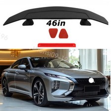 46matte Black Abs Rear Trunk Spoiler Wing Tail Lip For 12-17 Mitsubishi Lancer