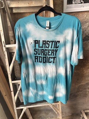 Plastic Surgery Addict Shirt Distressed Size L Black Lagoon clothing