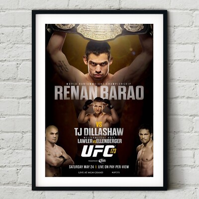 UFC 173 Renan Barao vs. T.J. Dillashaw Fight Poster Wall Art Print Boxing |  eBay UK, image size:400x400