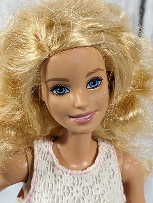 Barbie Fashionistas Powder Pink Doll 14 DGY57 Curly Blond Hair