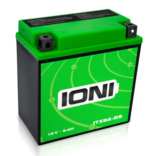 Batterie IONI AGM 12V 9Ah ITX9A-BS Motorrad ähnl YB9-B 50914 YB9-9 CB9-B GM9Z-4B - Bild 1 von 4