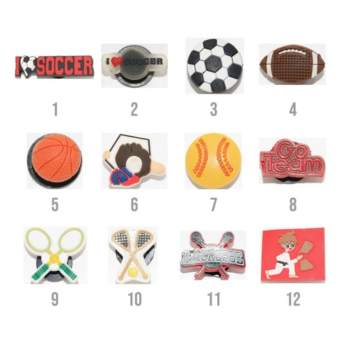Sport and hobbies shoe charms - various sports shoe charms will fit croc shoes - Picture 17 of 49