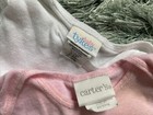 Lot Girl's 9-12 month Pink White One Piece Short Sleeve Baby Bodysuits Jumpers — photo 3