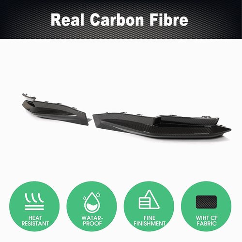 Alerón lateral divisor trasero de carbono DRY se adapta a BMW G82 M4 Coupé 2021-24 - Imagen 6 de 12