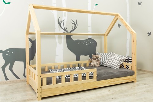 House bed with barriers, children bed 