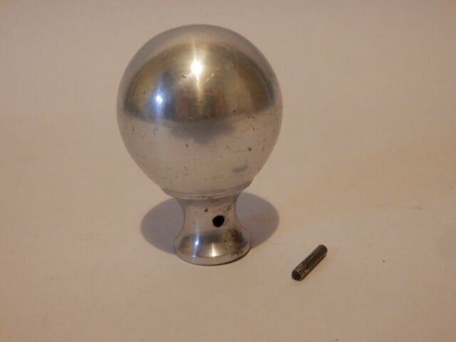 Reclaimed Vintage Lightweight Aluminium Round Ball End Door Knob #IM410