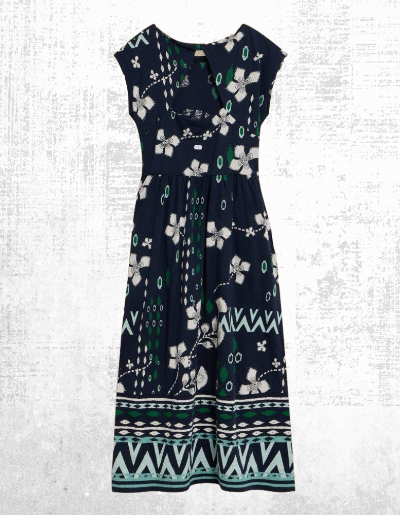 Ex White Stuff Women's Addis Cotton Midi Dresses in Navy Floral Multi  (Defect) | eBay UK