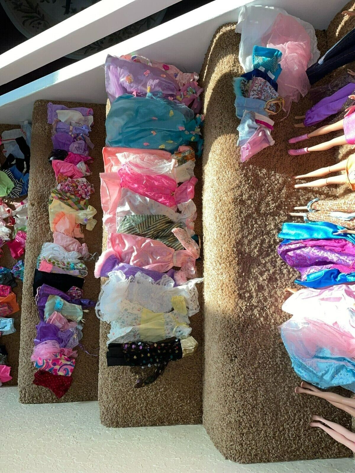 used barbie doll clothes large lot w dolls eBay