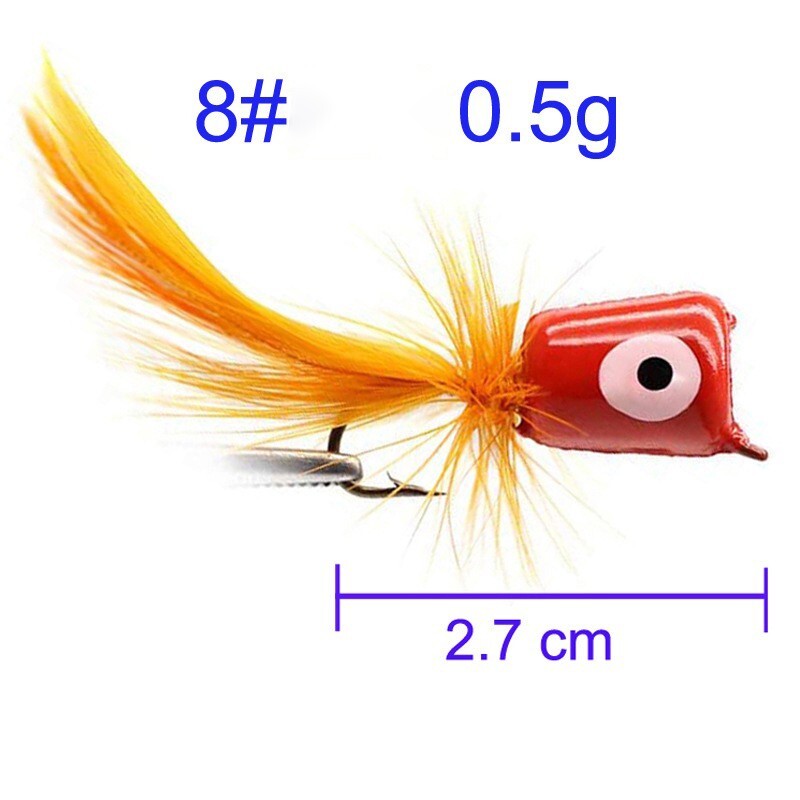 30pcs Dry Fly Files Fishing Lures Poppers Kit Bluegill Bass Panfish Trout Salmon - Image 2