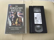 The Normandy Battles , D Day To Falaise - VHS Video Cassette Tape VGC 1998
