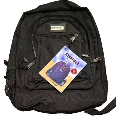 Traveler's Choice Backpack ~ Pacific Gear Adventure Gear ~ BLACK ~ Multi Pockets