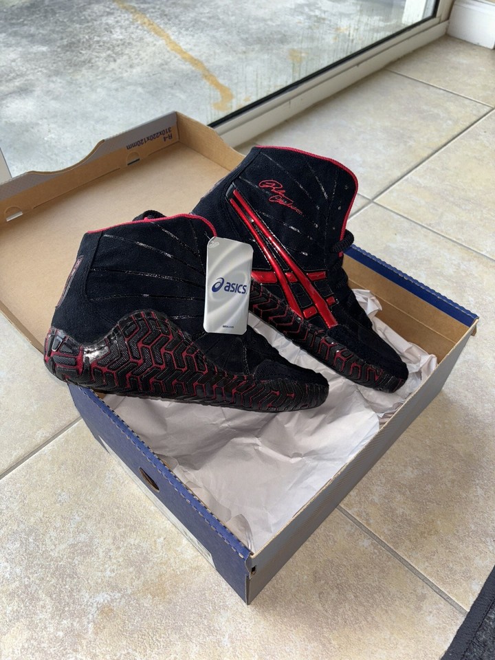 2007 ASICS Rulon Wrestling Shoes Red/Black Size 9 eBay