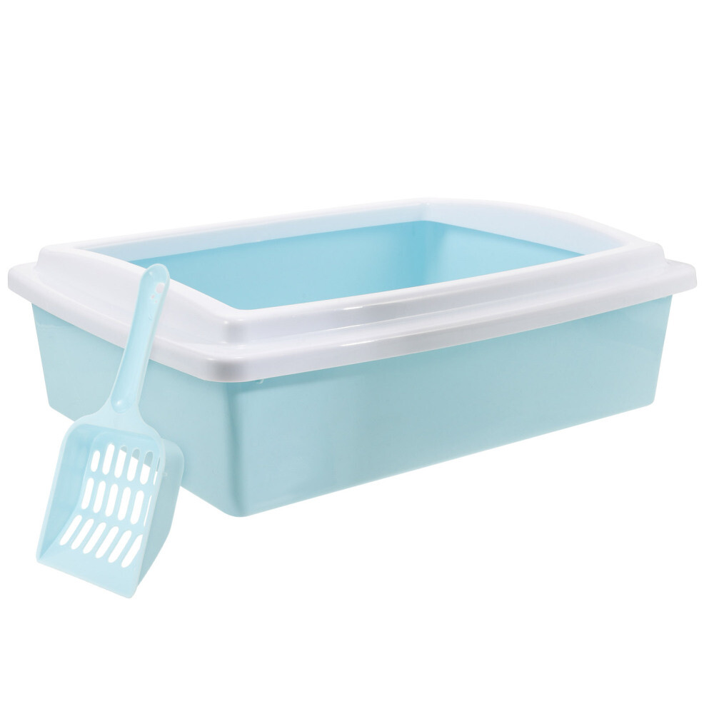 Cat Litter Box Open Style Cat Litter Container with Cat Litter Storage