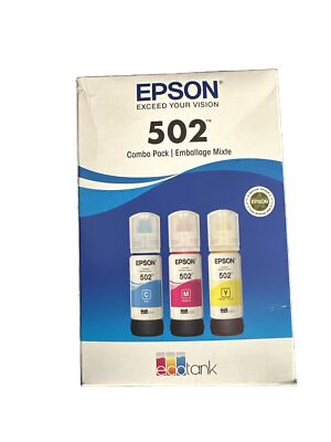 Epson EcoTank T502 Tri-Color Ink Cartridges for Expression/WorkForce Printers