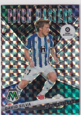 Panini Mosaic 2021-22 LaLiga No. 24 David Silva Pitch Masters Mosaic Prizm