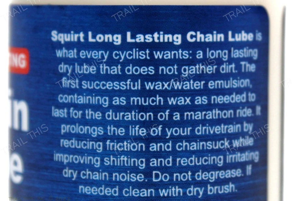 Squirt 4oz Bicycle Chain Bike Lube Wax-Based Dry Long Lasting - Image 2 of 3