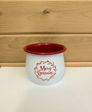 Merry Christmas Candy Jar 3 x 3.5 Inch Metal