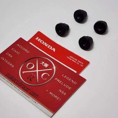 4x Genuine OEM Honda Rear Spoiler Nut Set 90307-S03-000 6mm Cap