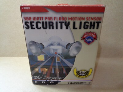 Designers Edge L-990WH/L699-Two 300 Watts Par Flood Motion Sensor Security Light
