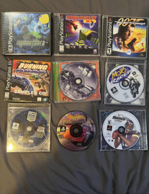 Lot De 9 Jeux Sony PlayStation 1 (PS1) - Dont V-Rally - État Correct