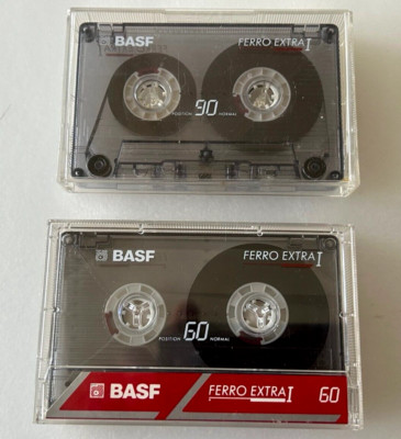 2 x BASF Ferro Extra I 90 + 60 -  MC Kassette Tape
