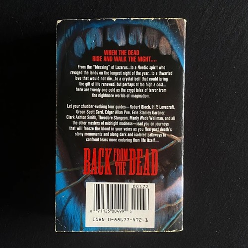Martin H Greenberg - Back From The Dead - DAW Books - 1991 Vintage Horror - Picture 5 of 5