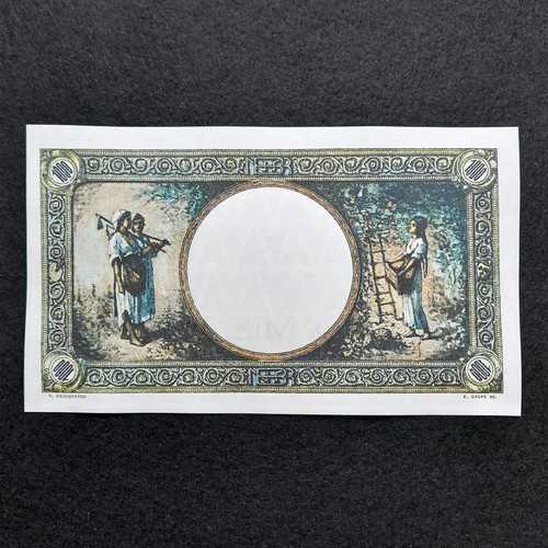 1000 Lei 1943 Romania Reproduction Banknote P-52 - Picture 2 of 4