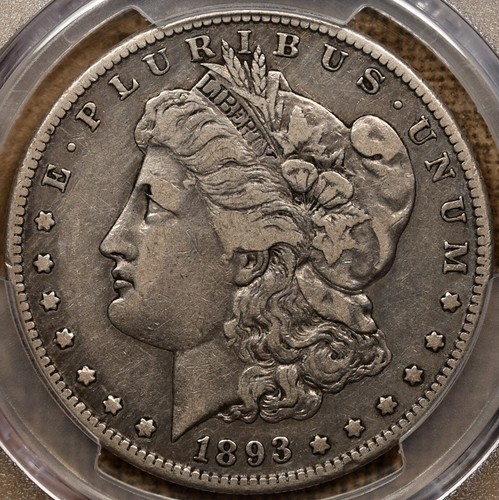 1893-S "The Key" date Morgan dollar, PCGS VF20 CAC pleasing+ DavidKahnRareCoins