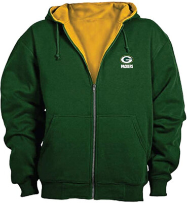 Green Bay Packers Craftsman Full Zip Thermal Hoodie