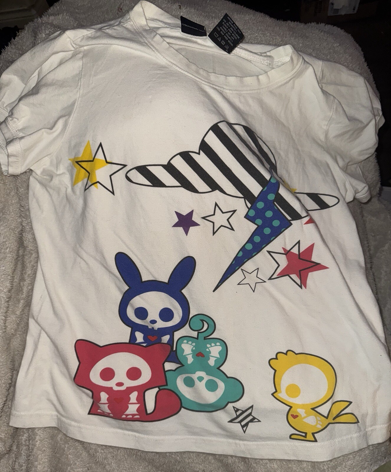 Skelanimals Rare Vintage Crop Top Shirt