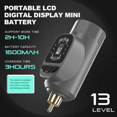 NEW Wireless Rotary Tattoo Machine Pen Starter Kit Bundle PMU w/ Power Supply - Picture 4 of 5