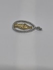 Sterling Silver 925 & Gold Overlay Virgin Mary￼ ￼Charm/Pendant — photo 2
