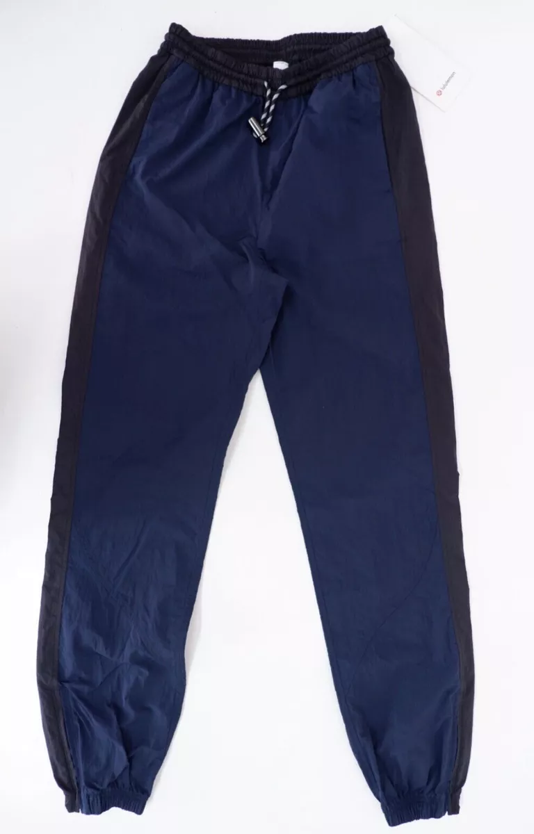 Lululemon Women Evergreen Jogger Track Pants Water repellent Blue Black Size  10