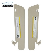 For 2013 2014 Tesla Model S Leftright Sunvisor Beige 114382586c 105061902a